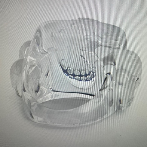 JEAN PAUL GAULTIER X La Manso The Ice Cube Ring clear recycled plastic NWT - Picture 4 of 7